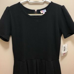 Lularoe solid black Amelia dress